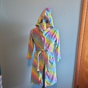 Kids Rainbow Unicorn Pajama Robe